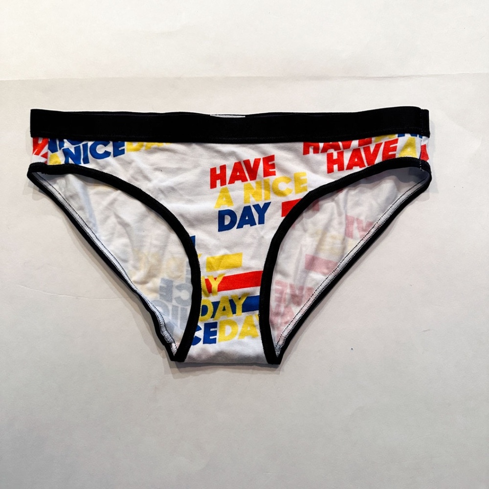 Me Undies - Womens XS Bikinis - Have A Nice Day Print